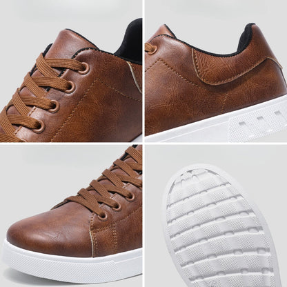 Men's Faux Leather Sneakers