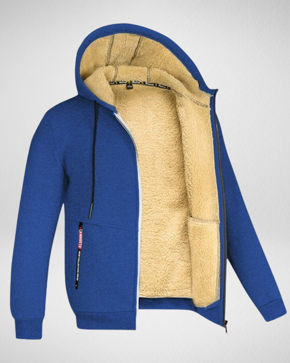 Men’s Winter Plush-Lined Zip Hoodie