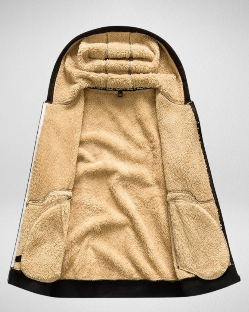 Men’s Winter Plush-Lined Zip Hoodie