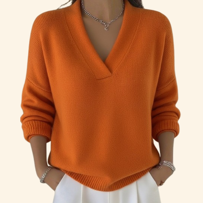 Women's Soft V-Neck Blouse
