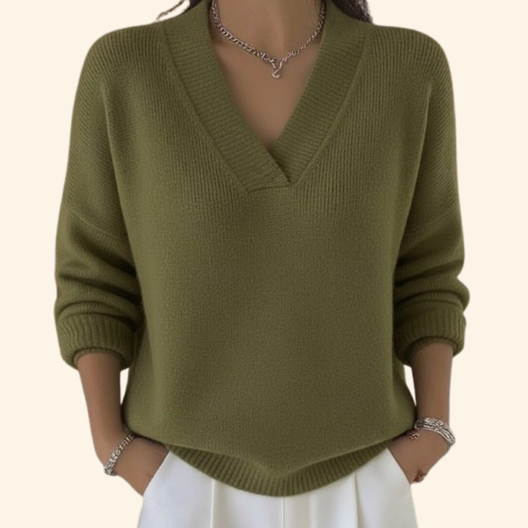 Women's Soft V-Neck Blouse