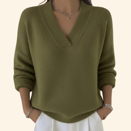 Women's Soft V-Neck Blouse