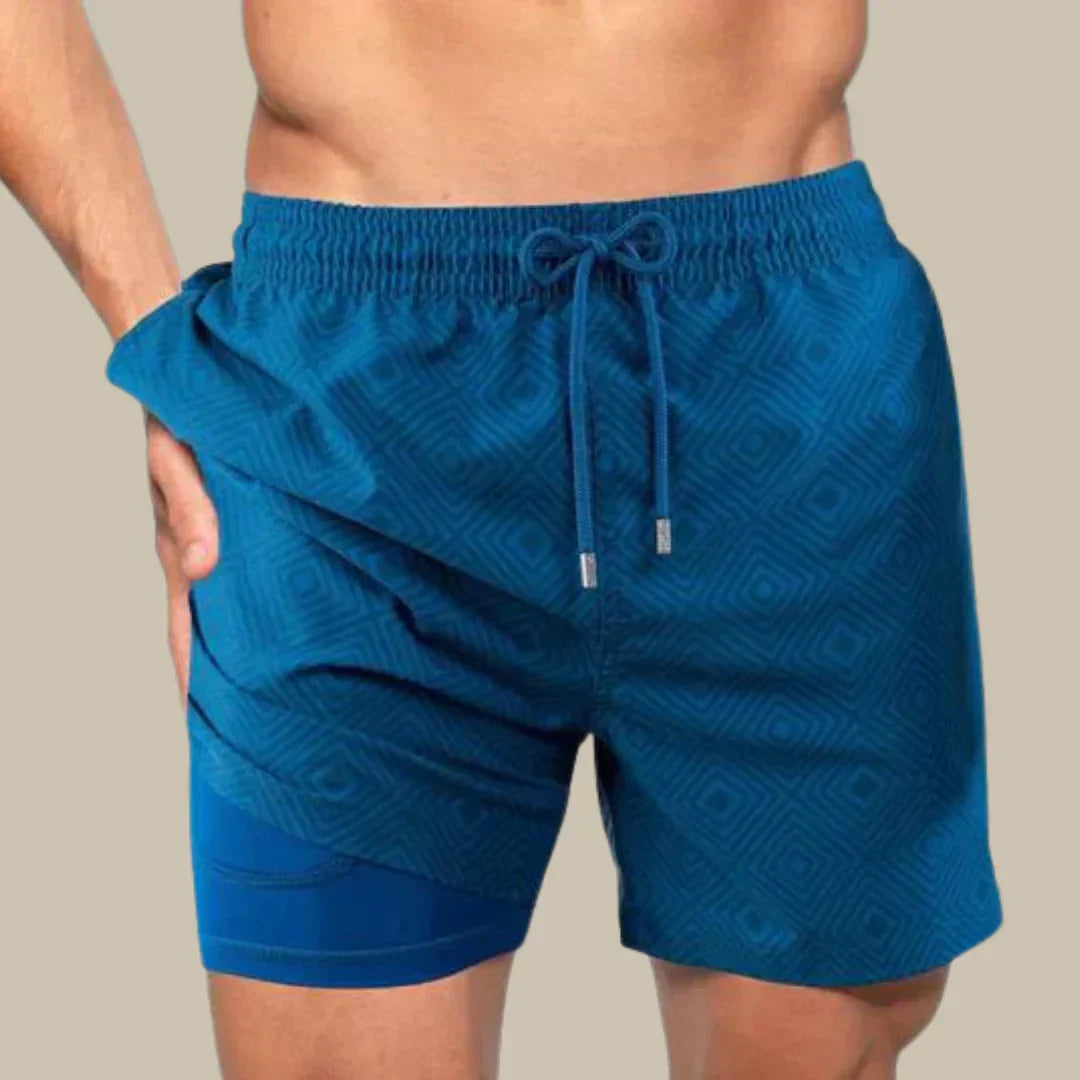 Men's Swim Shorts Lined Phone Pocket