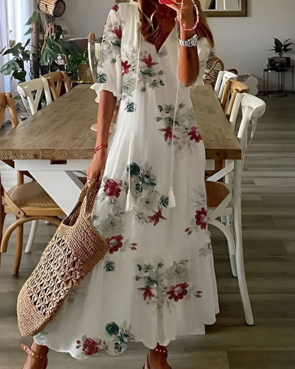Women's Boho V-Neck Dress