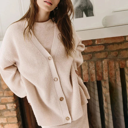 Jasmine | Women Spring Knit Button Cardigan