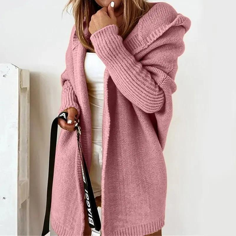 Oversized Hooded Cardigan for Women – Cozy & Effortless Style-Caliboot