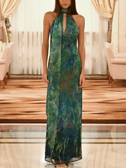 Painterly Maxi Dress for Women – Elegant & Alluring 4