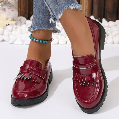 Patent Leather Loafers for Women – Chic & Comfortable