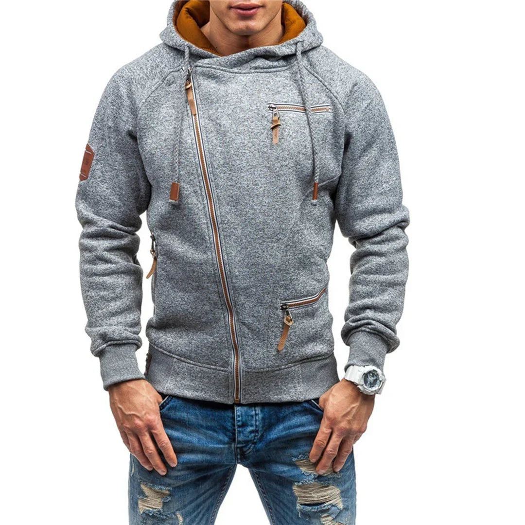 Men's Fleece Hoodie With Pockets - Fashinoza