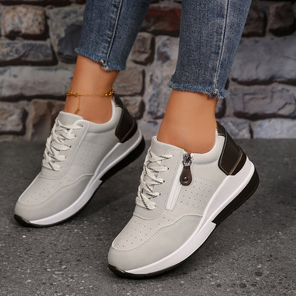 Women's Perforated Low- Sneakers Comfortable - 
Fashinoza