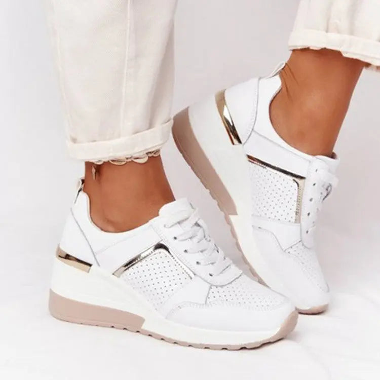 Women's Wedge Sneakers Comfortable - 
Fashinoza