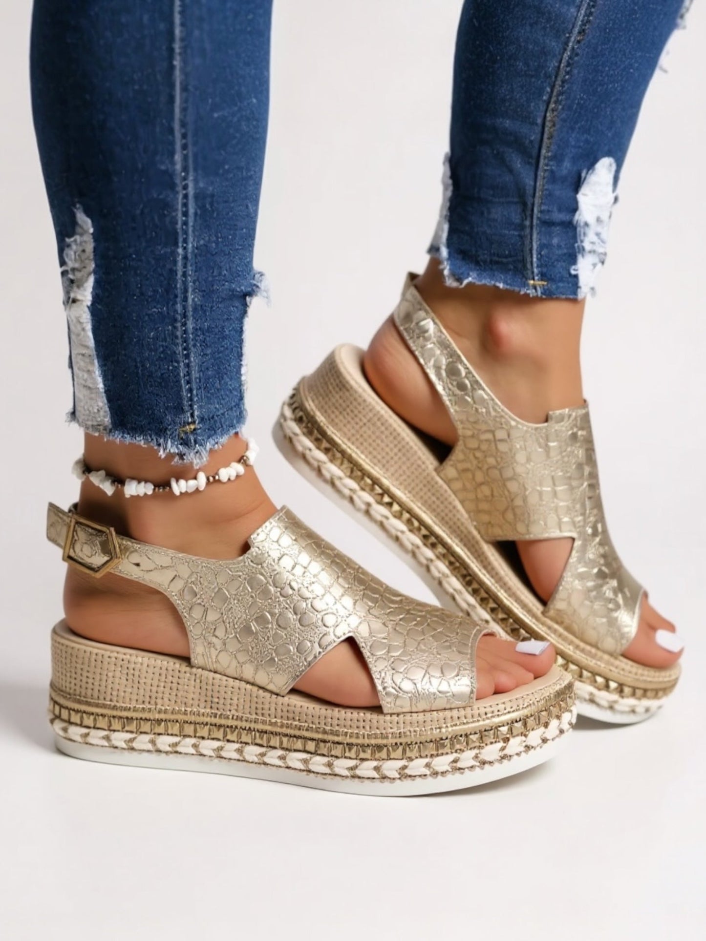Women's Platform Cushioned Sandals
