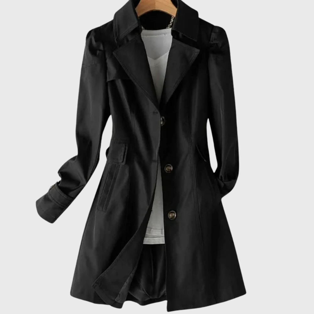 Women's Single Breasted Button Coat