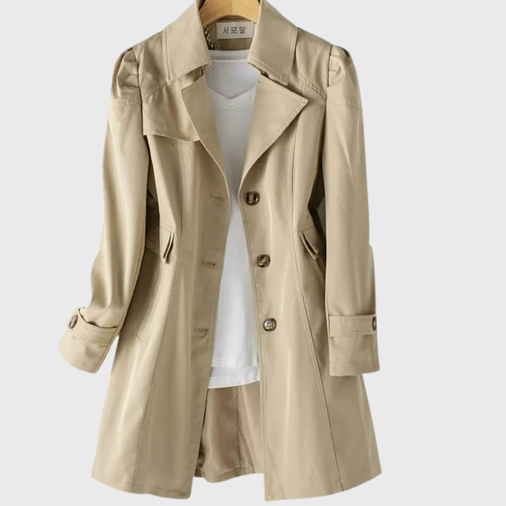 Women's Single Breasted Button Coat