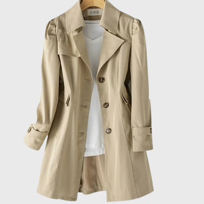 Women's Single Breasted Button Coat