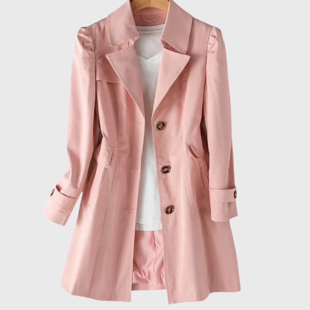 Women's Single Breasted Button Coat