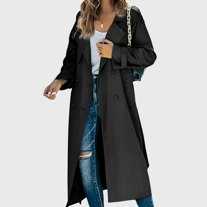 Women's Double-Breasted Trench Coat