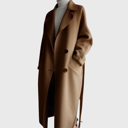 Women's Longline Belted Coat
