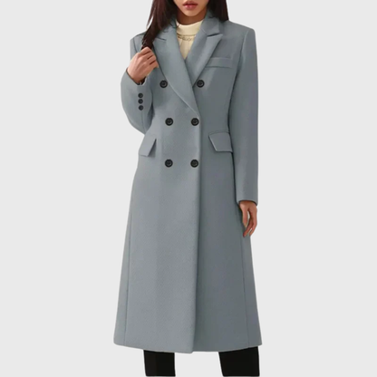 Women's Double Breasted Longline Coat