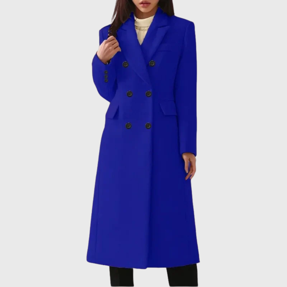 Women's Double Breasted Longline Coat