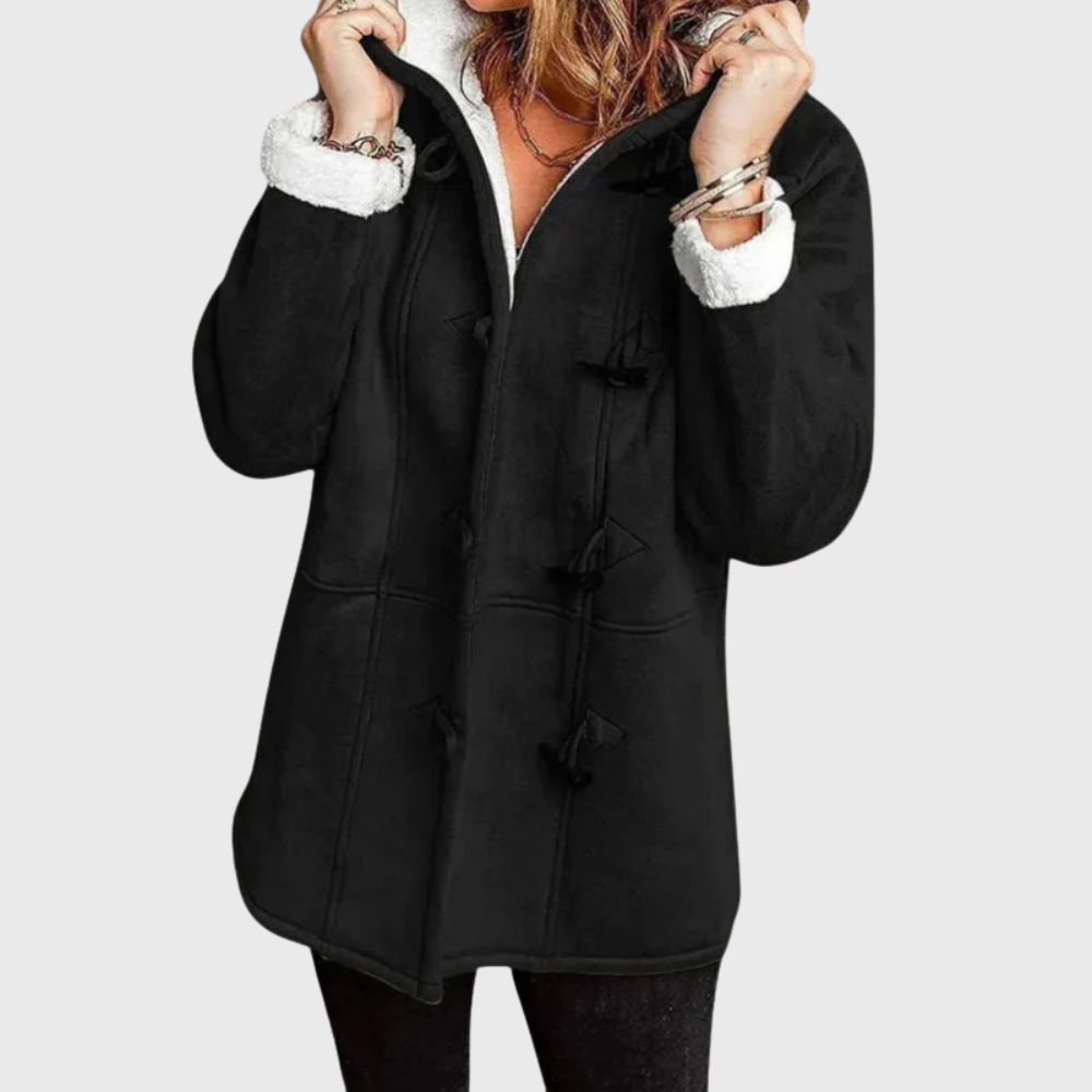 Women's Hooded Button Front Jacket