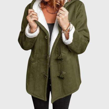 Women's Hooded Button Front Jacket
