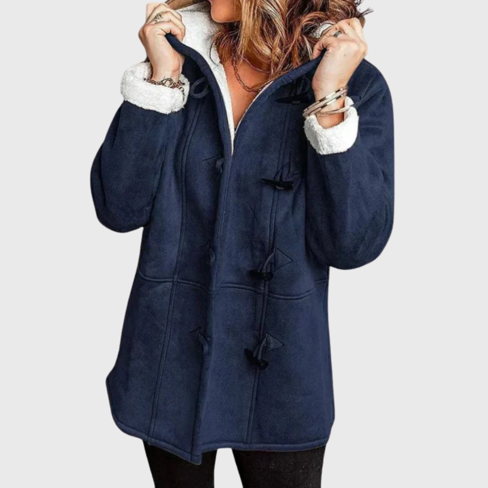 Women's Hooded Button Front Jacket