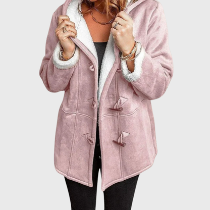 Women's Hooded Button Front Jacket