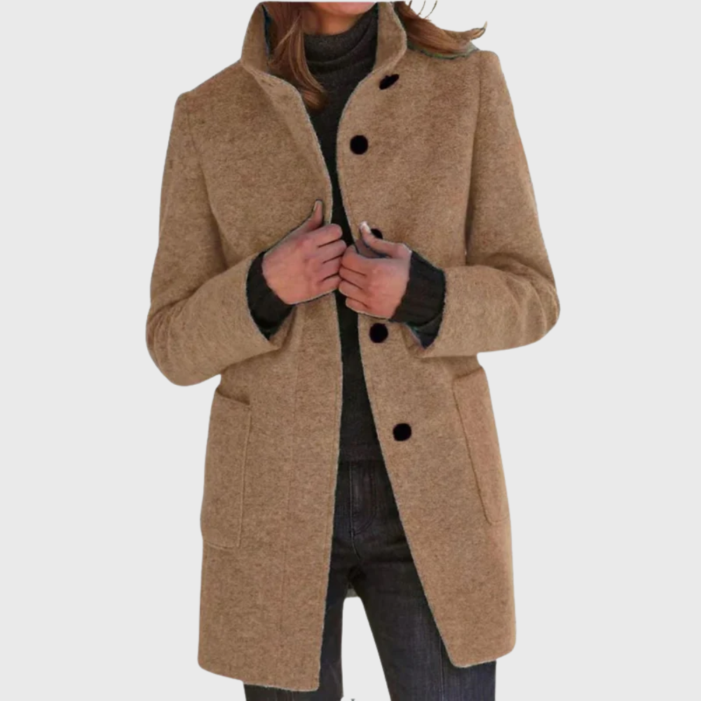 Women's Flattering Overcoat - Fashinoza