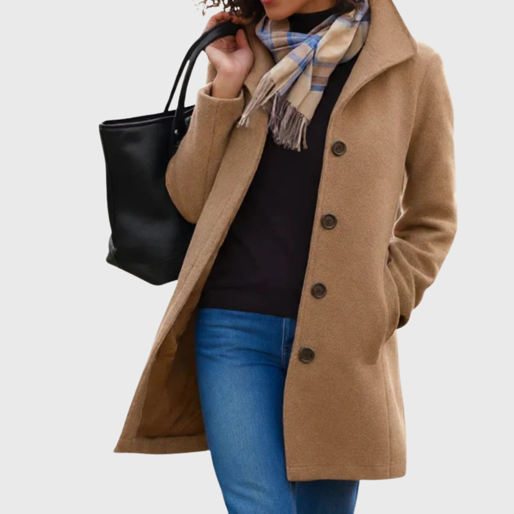 Women's Longline Coat - Fashinoza
