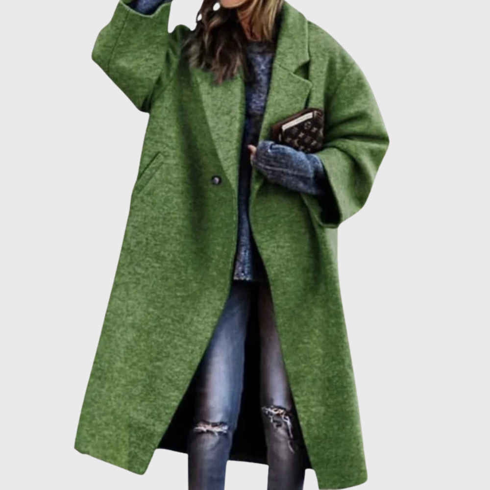 Women's Oversized Artistic Print Coat