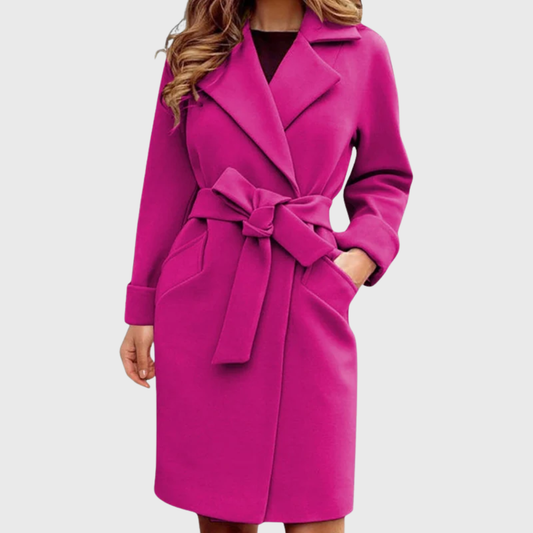 Women's Trench Coat Belted Waist - Fashinoza