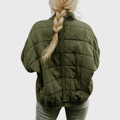 Women's Quilted Jacket Zip Front