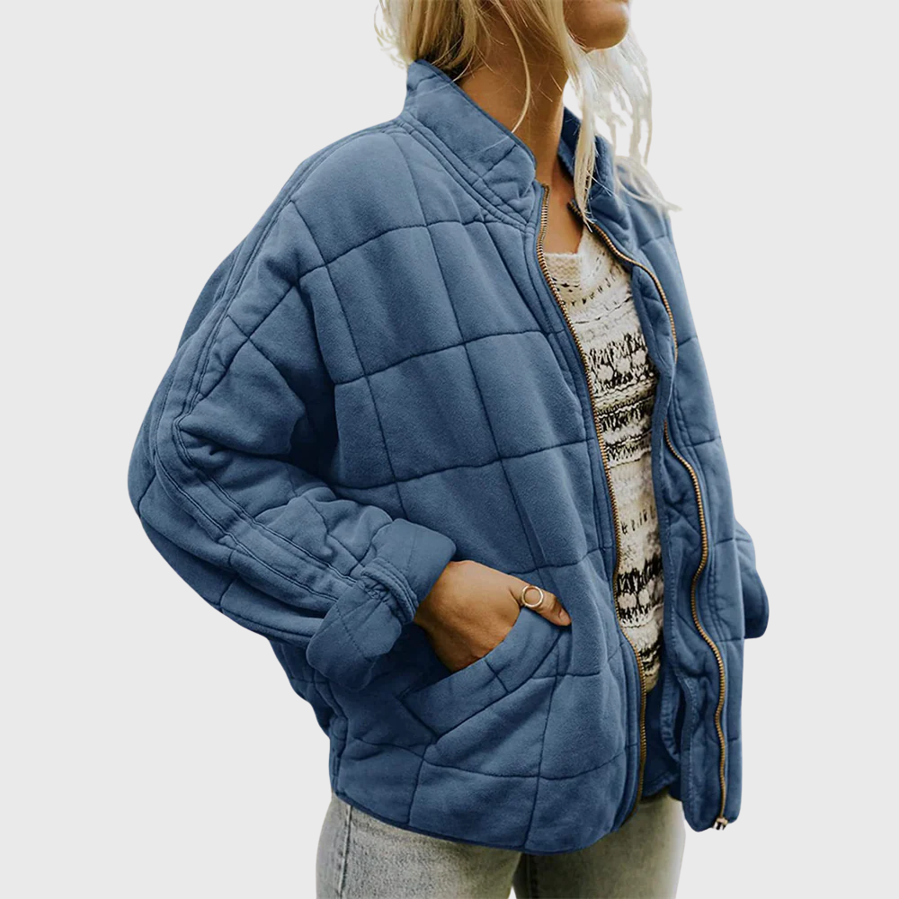 Women's Quilted Jacket Zip Front