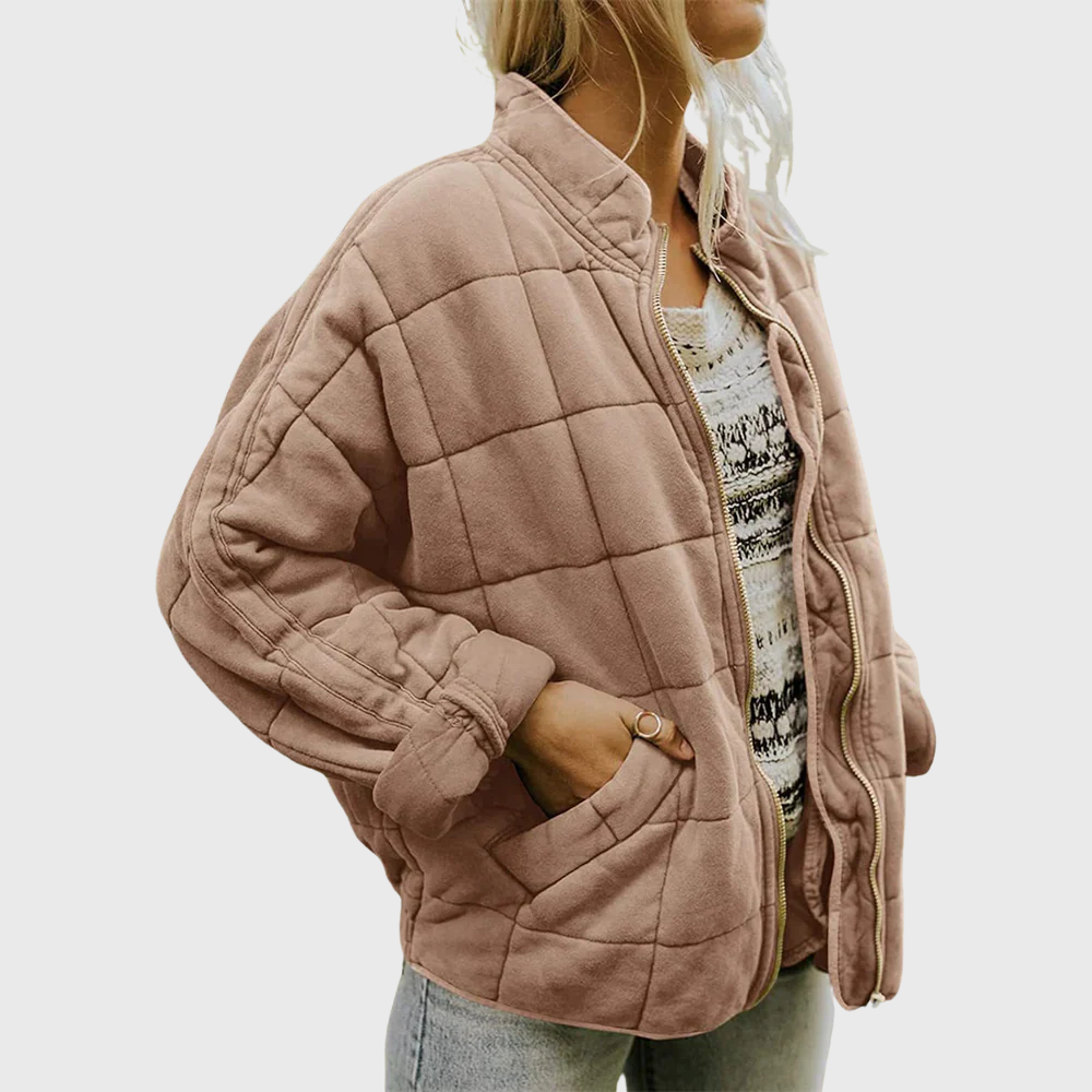 Women's Quilted Jacket Zip Front