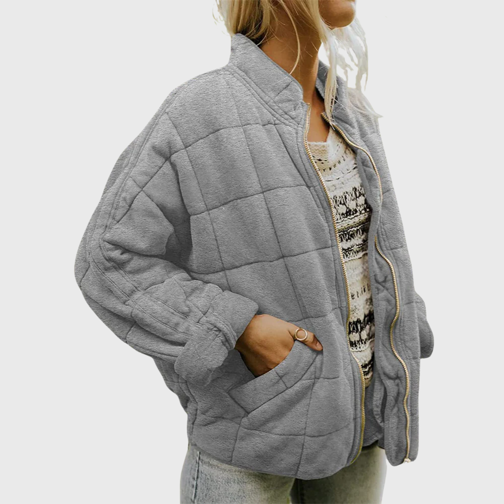Women's Quilted Jacket Zip Front