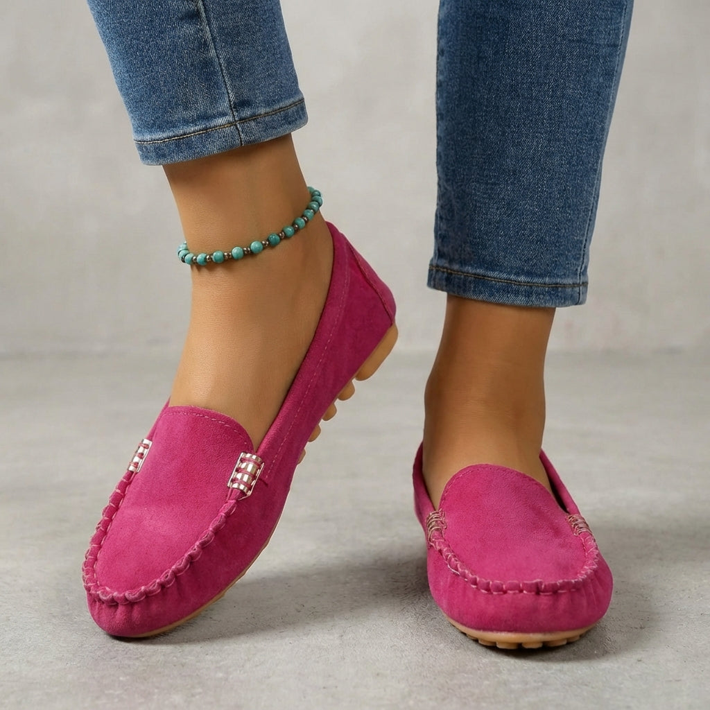 Men's Orthopedic Driving Moccasins Metallic Accents