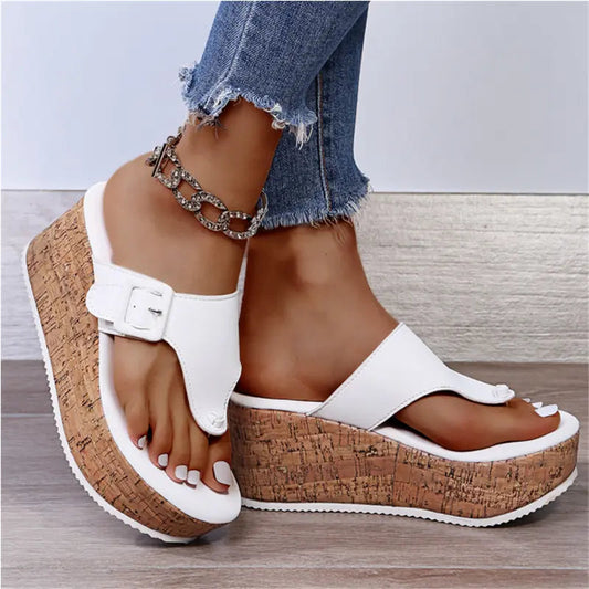 Women's Platform Wedge Sandals Comfortable - 
Fashinoza