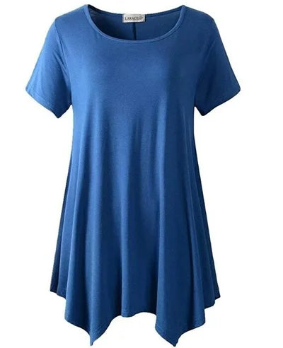 Women's Cotton Short Sleeve T-Shirt Loose Fit Plus Size
