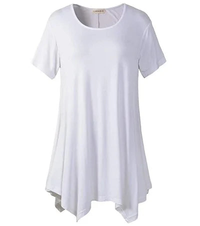 Women's Cotton Short Sleeve T-Shirt Loose Fit Plus Size