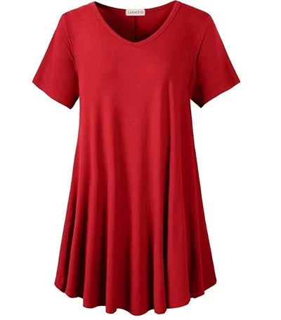 Women's Cotton Short Sleeve T-Shirt Loose Fit Plus Size