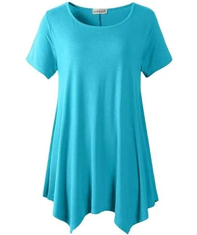 Women's Cotton Short Sleeve T-Shirt Loose Fit Plus Size