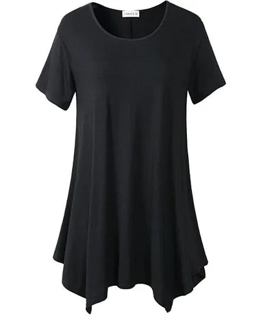 Women's Cotton Short Sleeve T-Shirt Loose Fit Plus Size