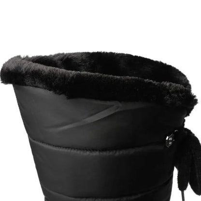 Plush Lace-Up Winter Boots for Women – Cozy & Elegant Style