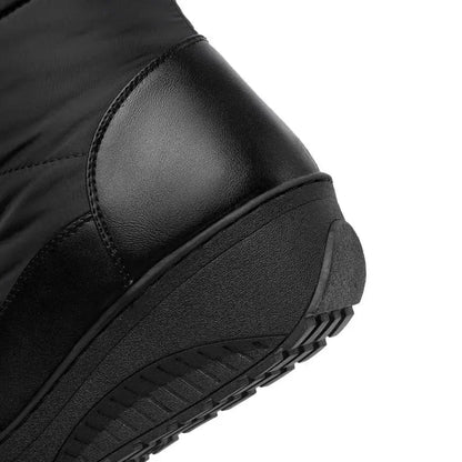 Plush Lace-Up Winter Boots for Women – Cozy & Elegant Style
