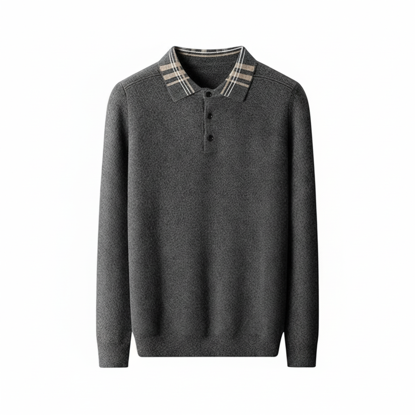 Men's Polo Collar Sweater - Fashinoza