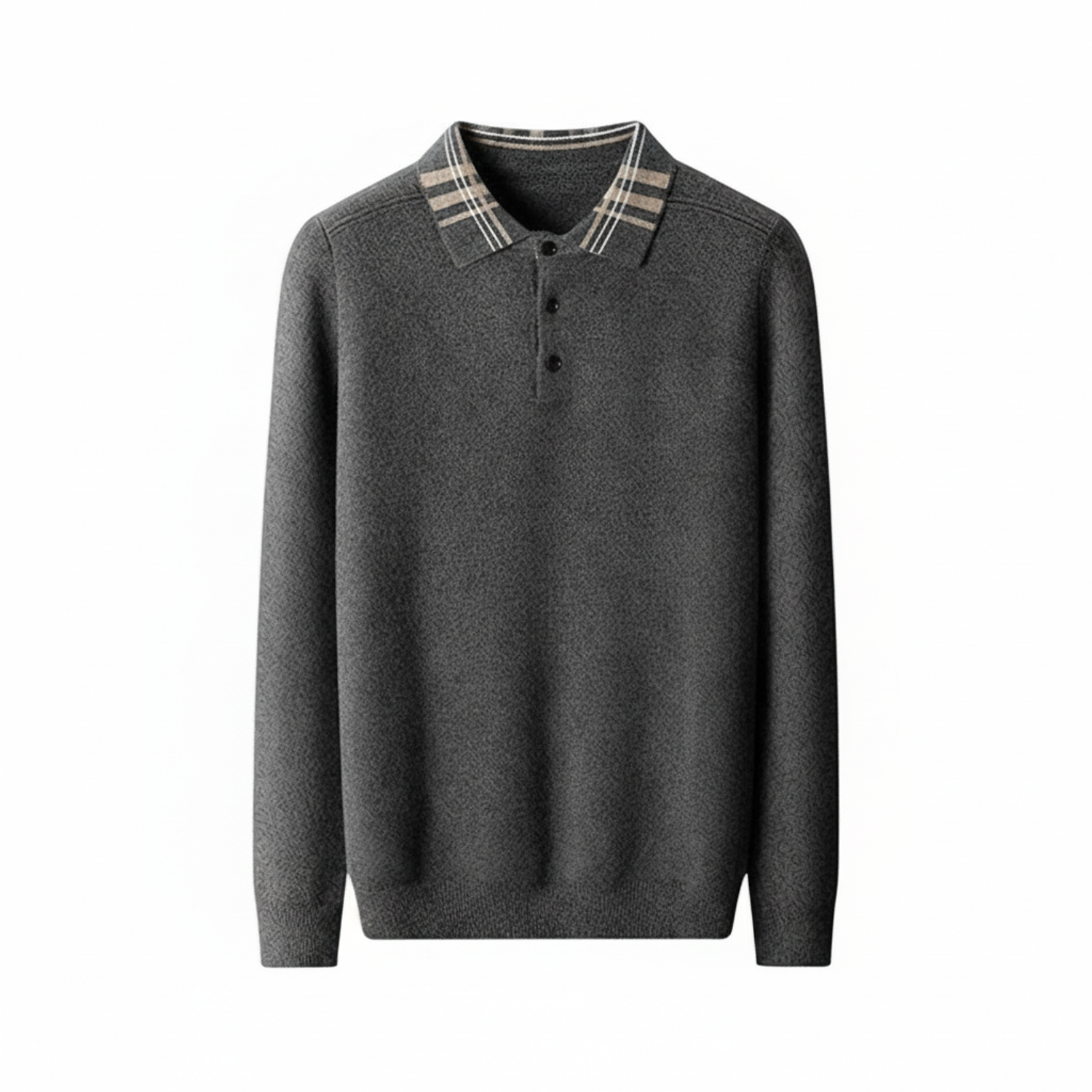 Men's Polo Collar Sweater - Fashinoza