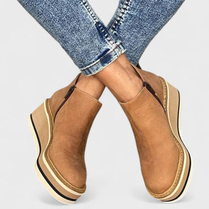 Women's Closed Toe Platform Boots