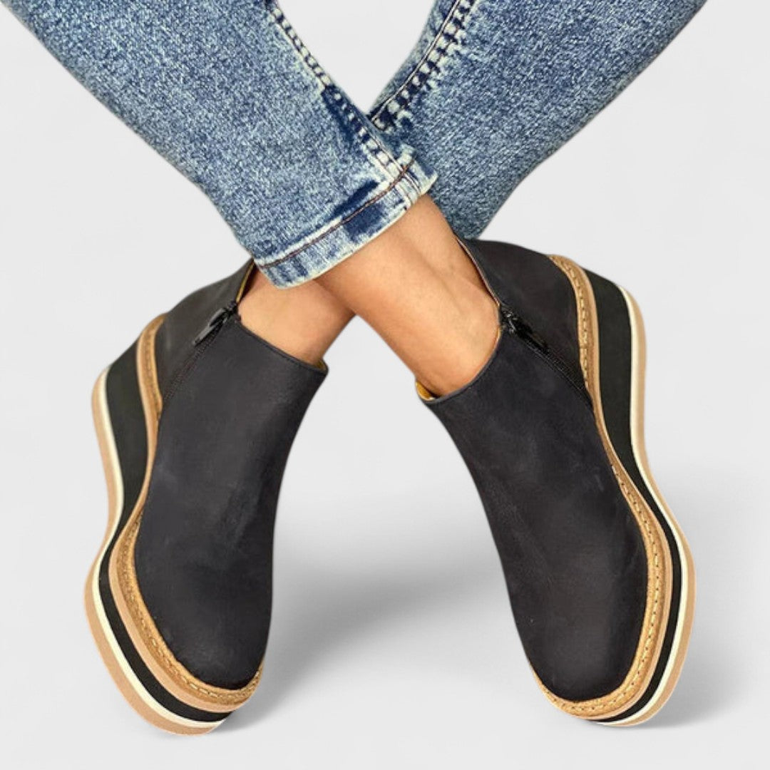 Women's Closed Toe Platform Boots