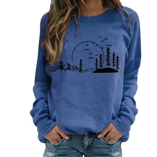 Women's Round Neck Sweater Comfortable - Fashinoza